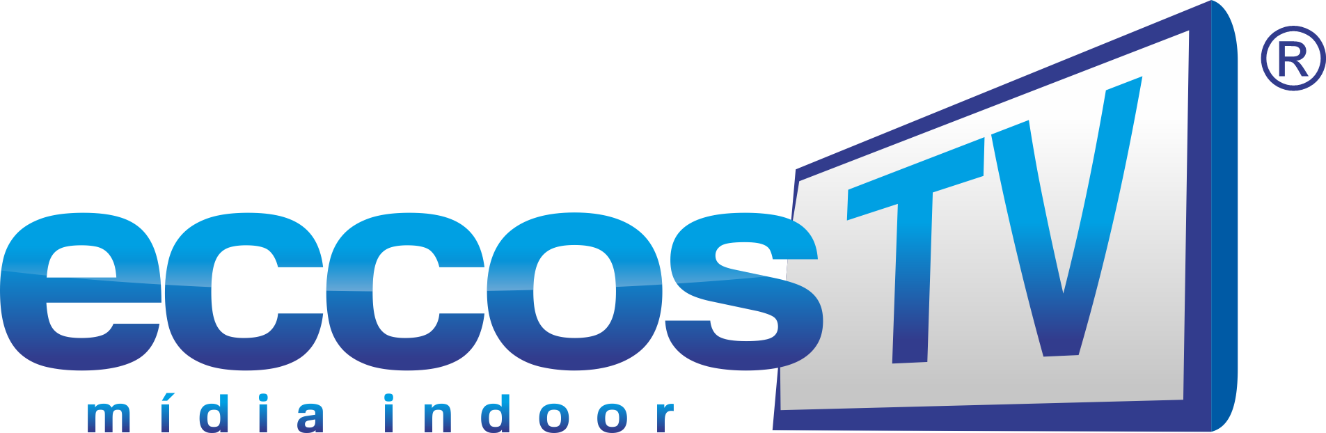 Logo oficial eccostv midia indoor